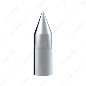 33mm X 7-1/8" Chrome Plastic Tall Spike Nut Cover - Thread-On (Bulk)