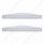 4" X 24" Chrome Louvered Bottom Mud Flap Plate - Welded Stud (Card of 2)
