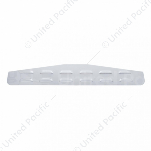4" X 24" Chrome Louvered Bottom Mud Flap Plate -Welded Stud