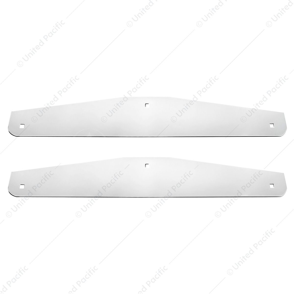 4" X 24" Chrome Standard Bottom Mud Flap Plate - Bolt Thru (Box of 2)