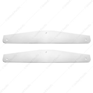 4" X 24" Chrome Standard Bottom Mud Flap Plate - Bolt Thru (Box of 2)