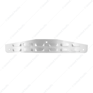 Chrome Louvered Bottom Mud Flap Plate - Bolt Thru