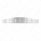 4" X 24" Chrome Louvered Bottom Mud Flap Plate - Bolt Thru