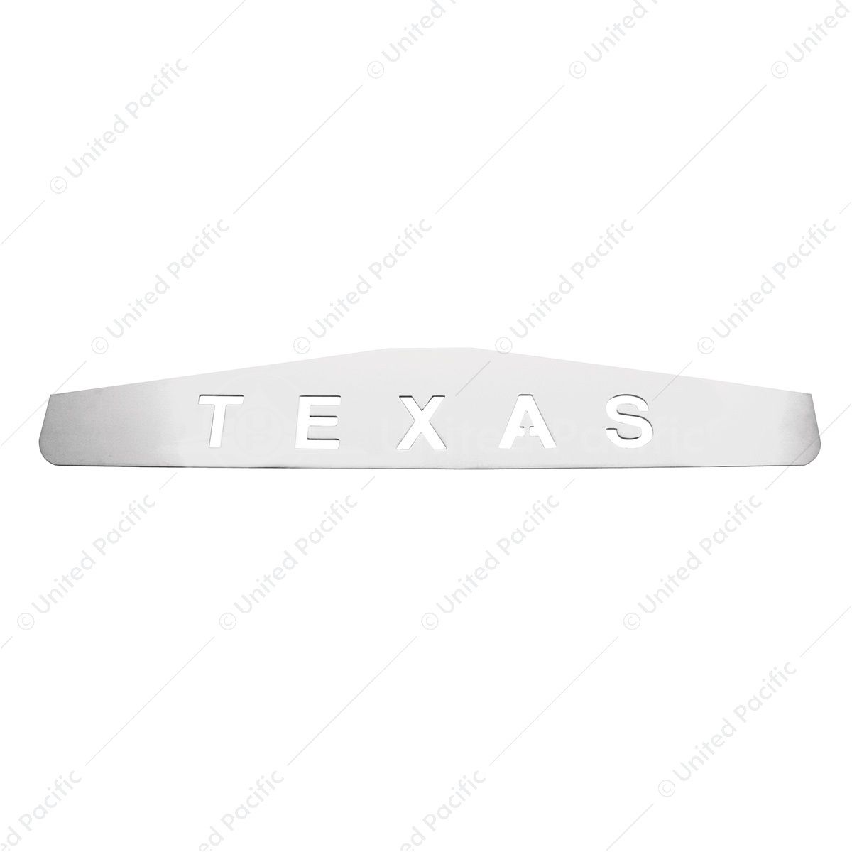 4" X 24" Chrome Texas Bottom Mud Flap Plate - Welded Stud