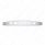 4" X 24" Chrome Kwopper Bottom Mud Flap Plate - Welded Stud