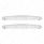 4" X 24" Chrome Freightshaker Bottom Mud Flap Plate - Welded Stud (Card of 2)