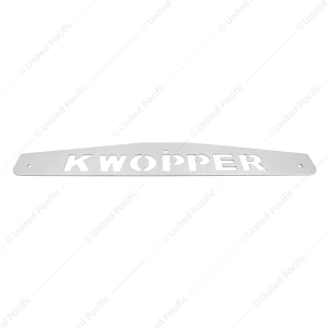 4" X 24" Chrome Kwopper Bottom Mud Flap Plate - Bolt Thru