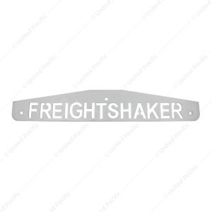 4" X 24" Chrome Freightshaker Bottom Mud Flap Plate - Bolt Thru