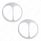 Chrome Cat's Eye Headlight Cover For 5-3/4" Headlight (Pair)