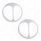 Chrome Cat's Eye Headlight Cover For 7" Headlight (Pair)