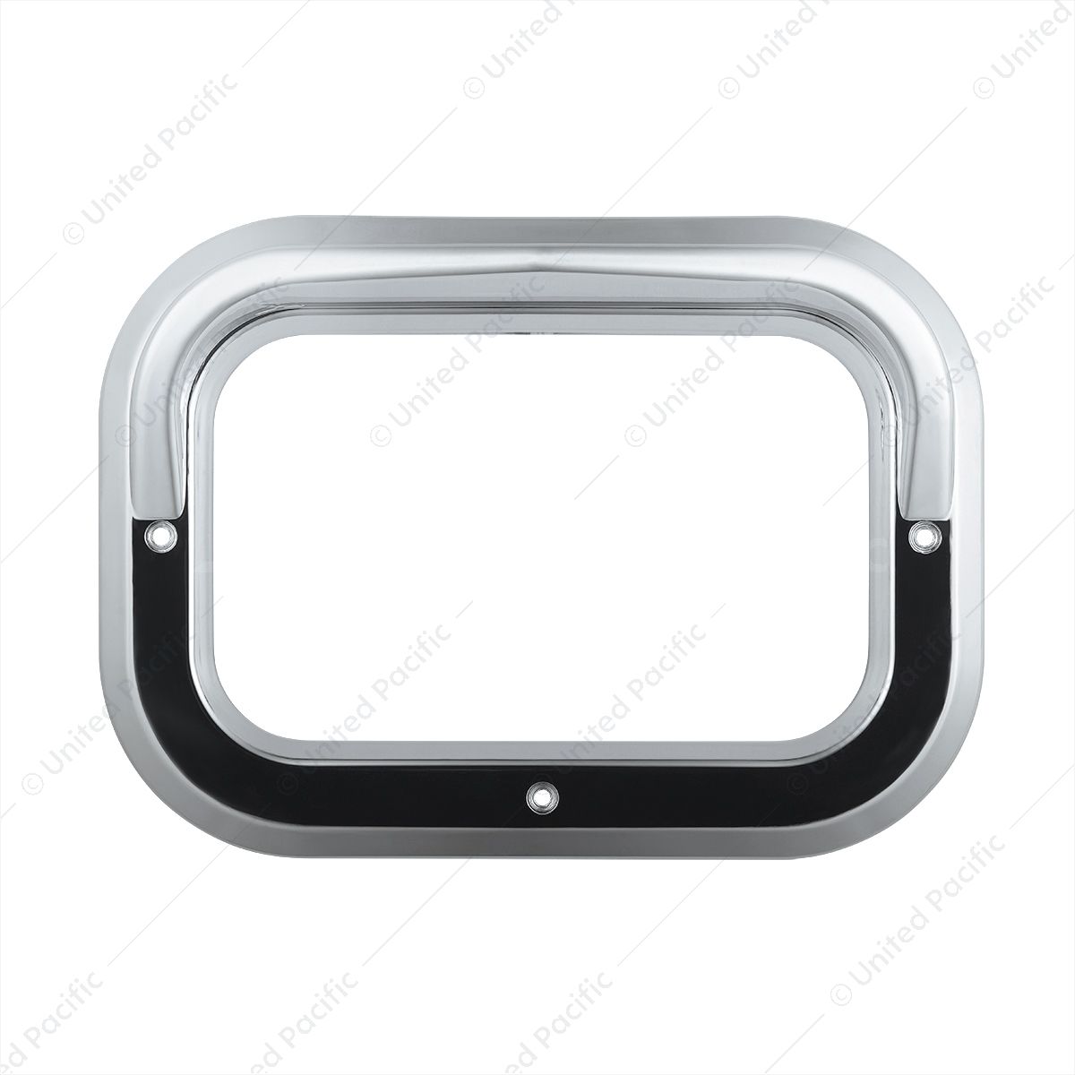Rectangular Light Bezel With Visor