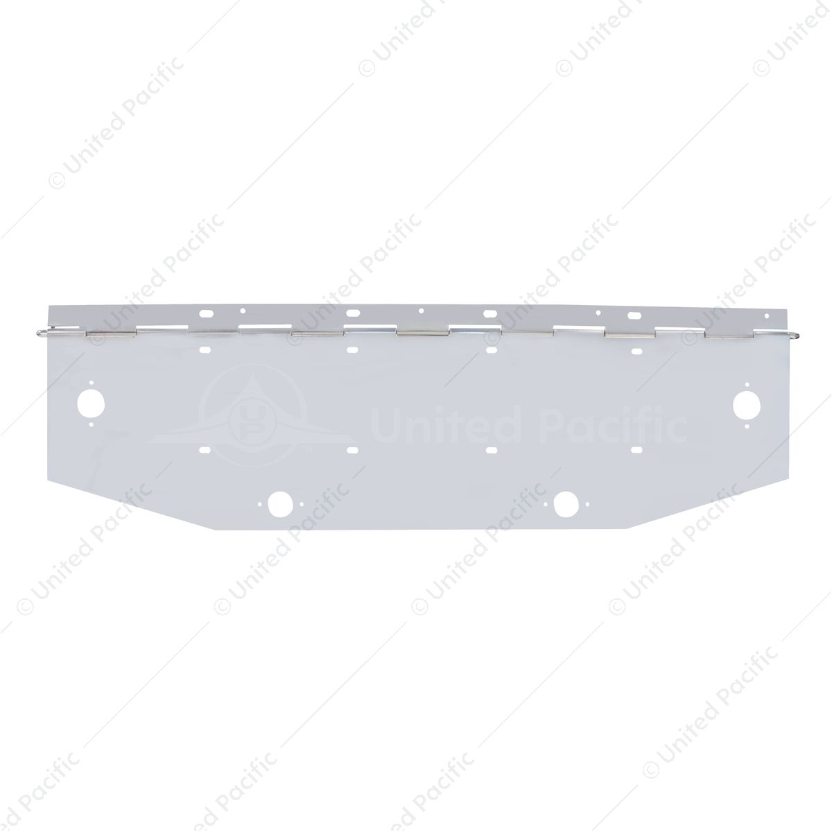 Chrome 2 License Plate Angle Shaped Holder With Square Marker Light Cutout