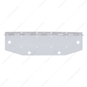 Chrome 2 License Plate Angle Shaped Holder With Square Marker Light Cutout