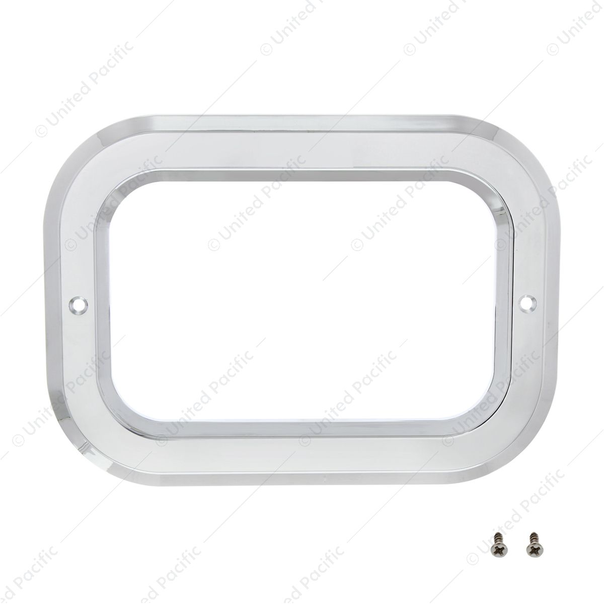 Chrome Rectangular Light Bezel
