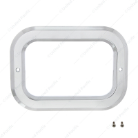 Chrome Rectangular Light Bezel