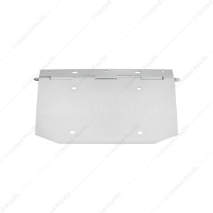 Chrome 1 License Plate Angled Holder With Hinge