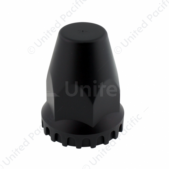 33mm X 2-3/4" Matte Black Nut Original Nut Cover With Flange - Thread-On (Bulk)
