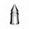 33mm X 4-3/8" Chrome Plastic V-Spike Nut Cover - Thread-On (Bulk)
