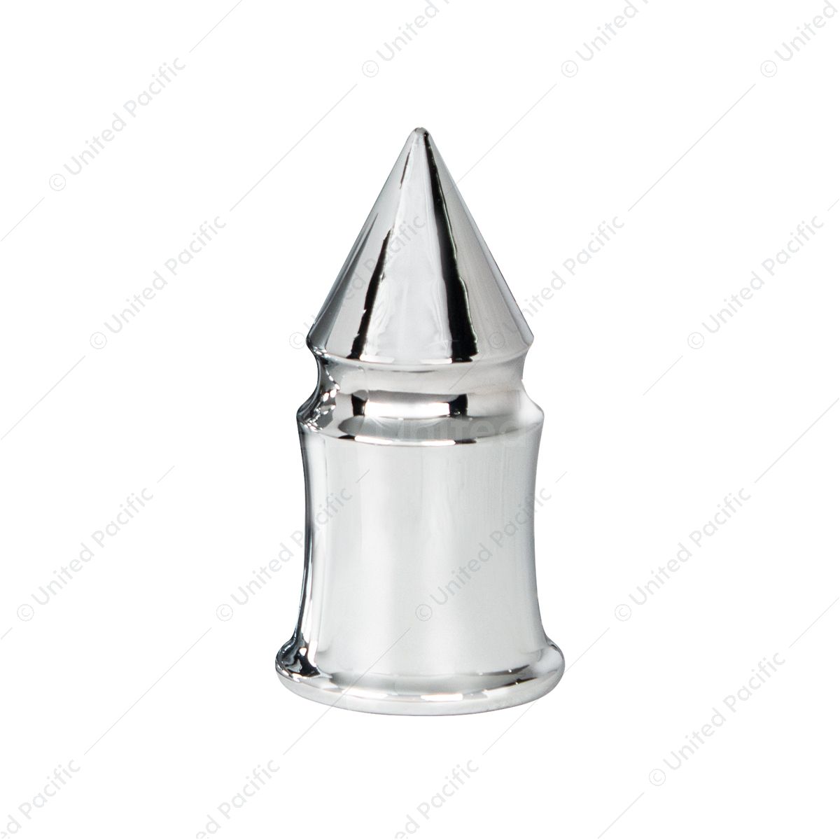 33mm X 4 3/8" Chrome Plastic V-Spike Nut Cover - Push-On (Bulk)