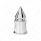 33mm X 4 3/8" Chrome Plastic V-Spike Nut Cover - Push-On (Bulk)