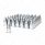 33mm X 4-3/8" Chrome Plastic V-Spike Nut Covers - Push-On (60-Pack)