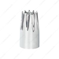 33mm x 3-3/4" Chrome Plastic Crown Nut Cover - Thread-On (Bulk)