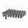 33mm X 3-3/4" Chrome Plastic Dome Nut Covers - Thread-On (60-Pack)