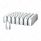 33mm X 3-7/8" Chrome Plastic Bullet Nut Covers - Thread-On (60-Pack)