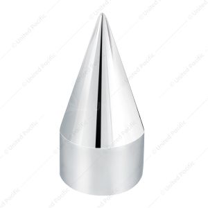 33mm x 4-1/8" Chrome Plastic Spike Nut Covers - Push-On