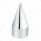 33mm x 4-1/8" Chrome Plastic Spike Nut Cover - Push-On (Bulk)