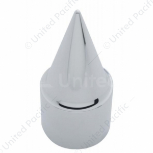 Chrome Plastic Stiletto Nut Covers - Push-On