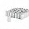 33mm X 3-1/2" Chrome Plastic Cylinder Nut Covers - Push-On (60-Pack)