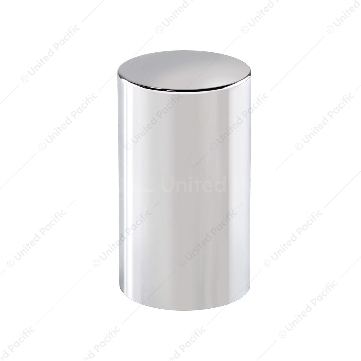 33mm x 3-1/2" Chrome Plastic Cylinder Nut Cover - Push-On (Bulk)