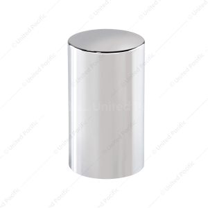 33mm x 3-1/2" Chrome Plastic Cylinder Nut Covers - Push-On