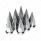 33mm x 4 7/8" Chrome Plastic Super Spike Nut Covers - Push-On (Box of 10)