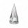 33mm X 4-3/4" Chrome Plastic Razor Nut Cover With Flange - Thread-On (Bulk)