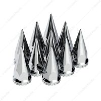 33mm X 4-3/4" Chrome Super Spike Nut Covers - Push-On (Box of 10)