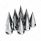 33mm X 4-3/4" Chrome Super Spike Nut Covers - Push-On (Box of 10)