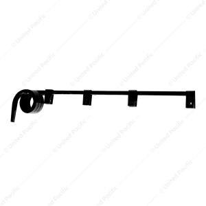 Black Straight Mud Flap Hangers (Pair)