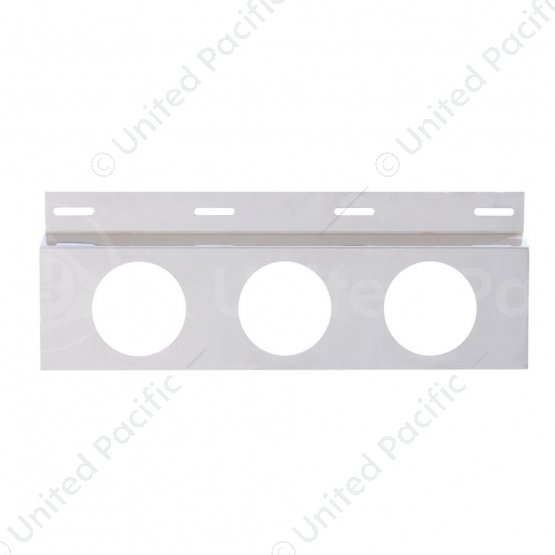 Stainless Top Mud Flap Bracket - Three 4" Light Cutout (Each)