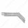 30" Chrome 45-Degree Angled Heavy Duty Mud Flap Hangers - 2-1/2" Bolt Pattern (Pair)