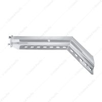 30" Stainless 45-Degree Angled Heavy Duty Mud Flap Hangers - 2-1/2" Bolt Pattern (Pair)