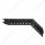 30" Black 45-Degree Angled Heavy Duty Mud Flap Hangers - 1-1/8" Bolt Pattern (Pair)