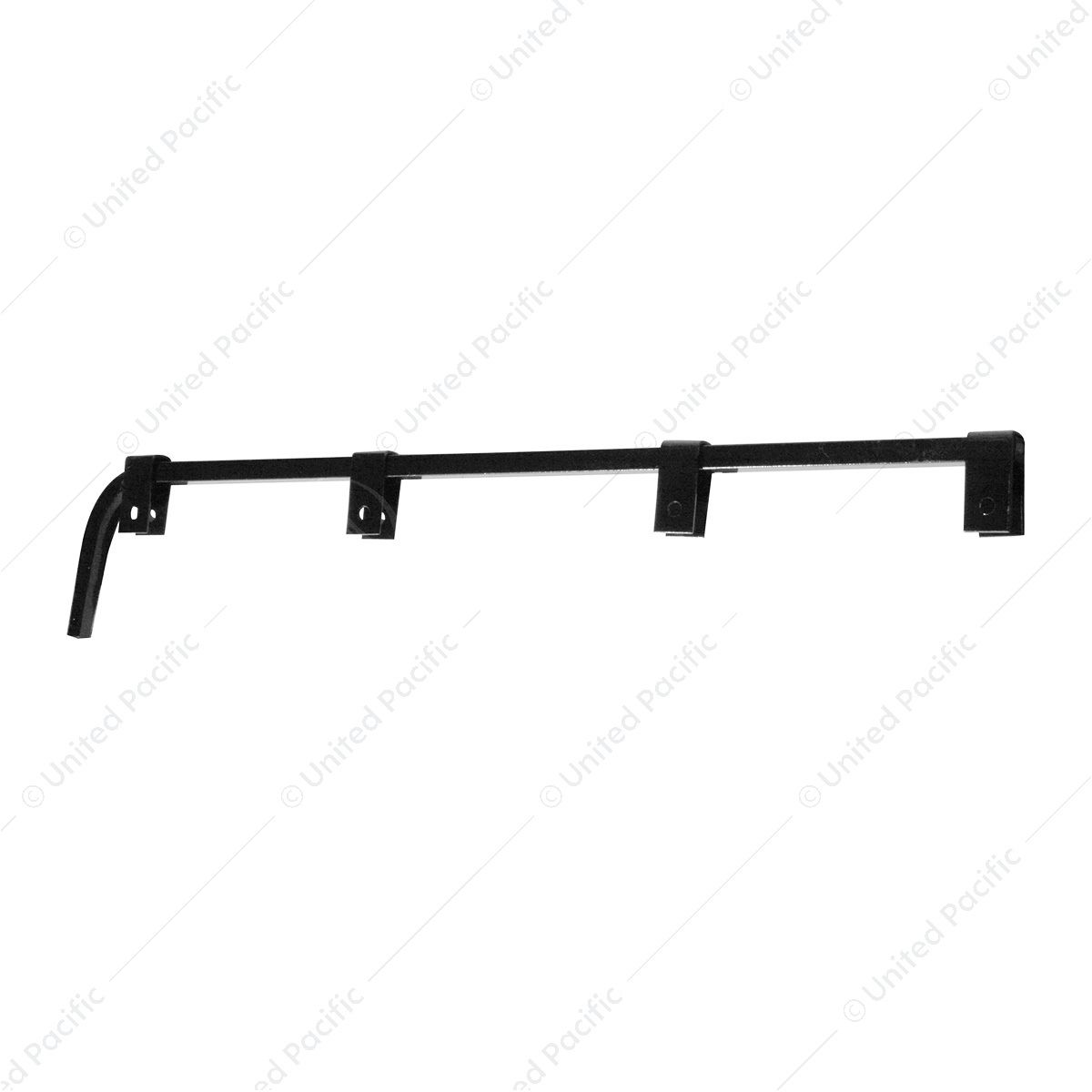 Black Straight Mud Flap Hangers - No Coil (Pair)