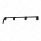 Black Straight Mud Flap Hangers - No Coil (Pair)