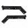 28" Black 45-Degree Angled Mud Flap Hangers - 1-1/8" Bolt Pattern (Pair)