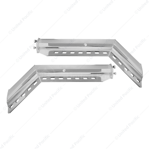 30" 45-Degree Angled Heavy Duty Mud Flap Hangers - 2" Bolt Pattern (Pair)