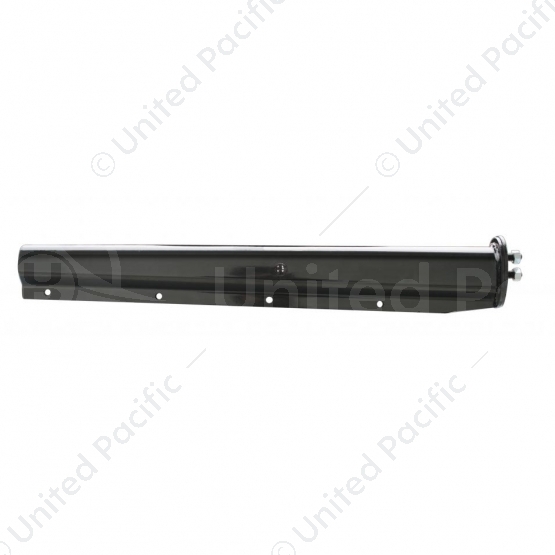 30" Black Light Duty Mud Flap Hangers (Closed End Cap) - 1-1/8" Bolt Pattern (Pair)