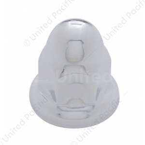 33mm X 2" Chrome Steel Nipple Nut Cover With Flange