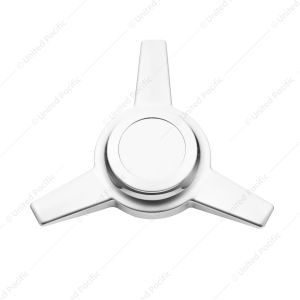 Chrome Metal Die-Cast 3 Straight Bar Spinner Only
